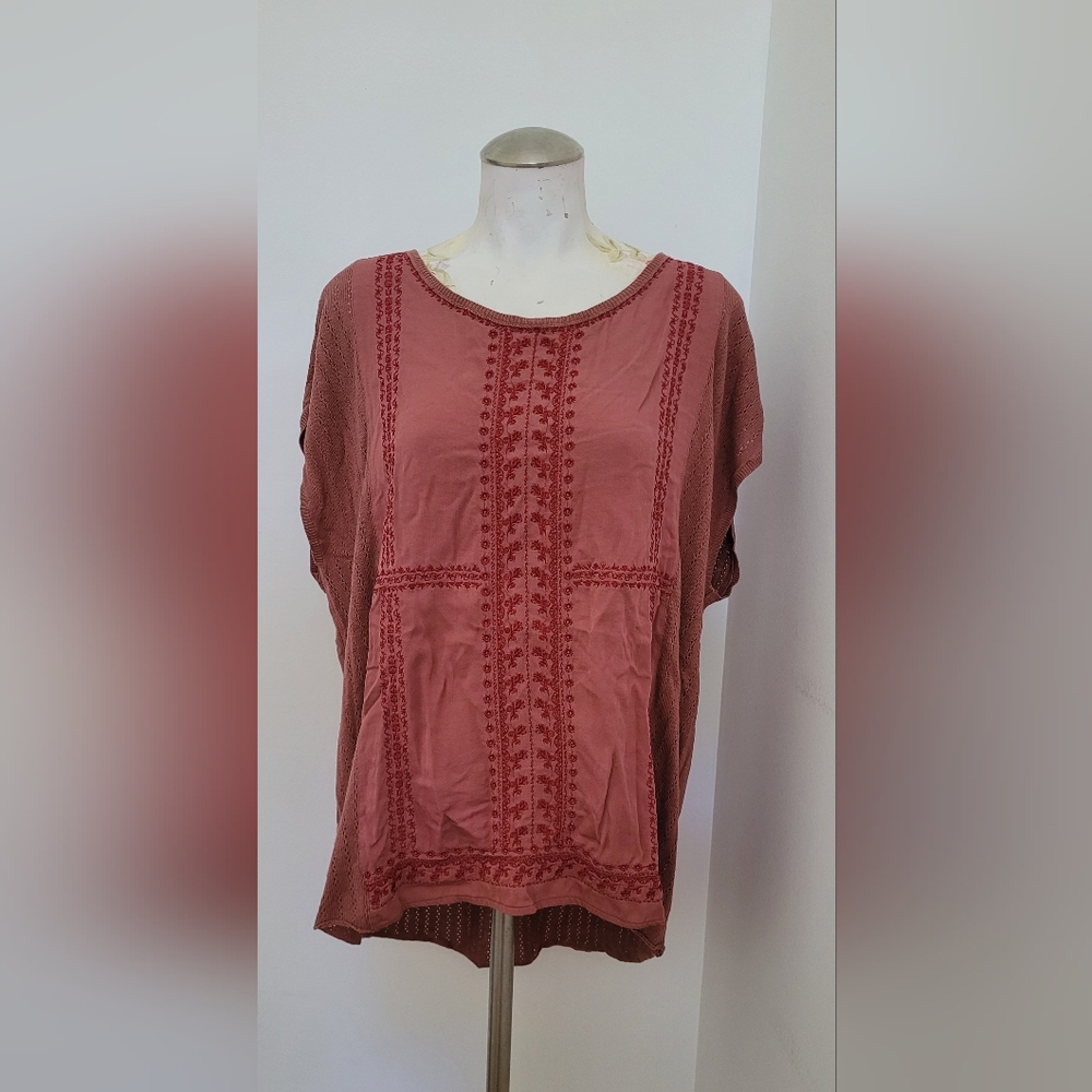 Lucky Brand Embroidered Blouse